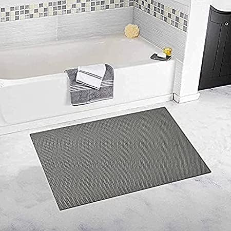 SIXHOME-Bath Mat Rug-Quick Dry Absorbent Rubber Backed Bathroom Mat Thin Bathroom Rugs Fit Under Door-Bath Mats for Bathroom Floor Mat (Grey, 2 * 3 Feet) 1