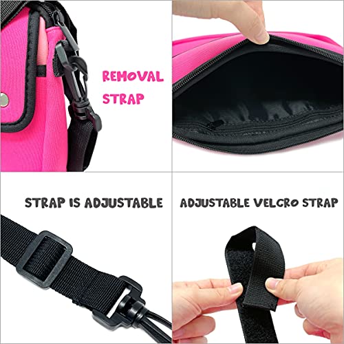 allydrew Waterproof Bike Bag, Handlebar Cycling Storage Pouch for Tools and Accessories, Pink