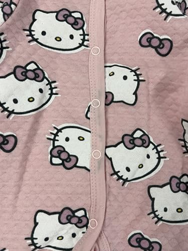 Hello Kitty Baby Girls' Footies Newborn Snap Buttons Onesie Romper3