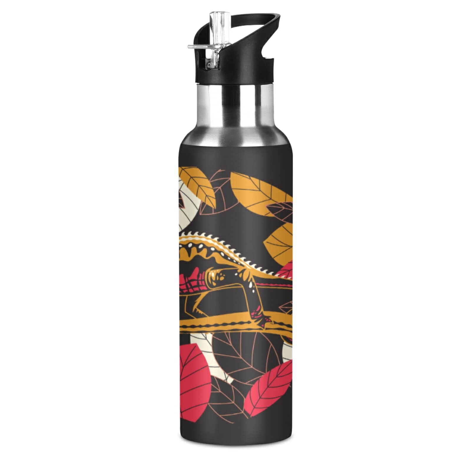 Bouteille D'eau Isotherme En Acier Inoxydable Iguane, Lézard