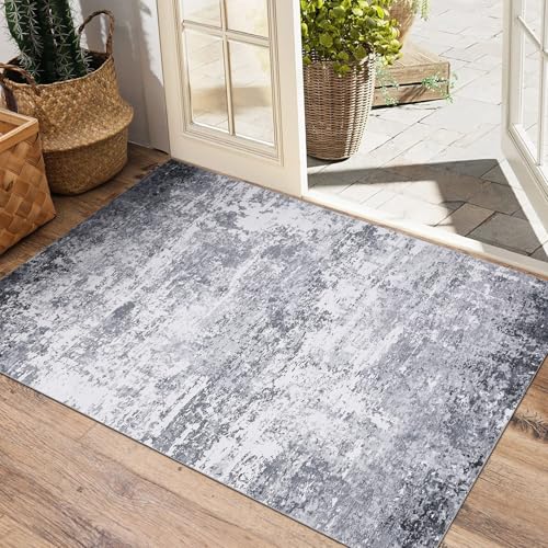 ROYHOME Modern Abstract 2x3 Area Rug Non Slip Non Shedding