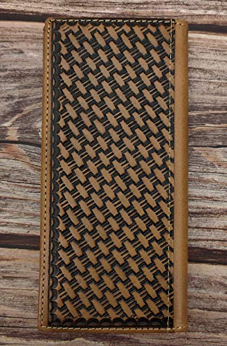 Janhooya Western Cowboy Wallet for Men Rodeo Wallet Genuine Leather Long Bifold Wallet (Fur May Vary)3