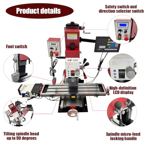 DINENOVATE Industrial Milling Drilling Machine