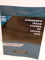 O'Connor's Texas Causes of Action 2012 159839133X Book Cover
