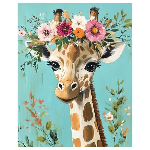 DAERLE Giraffe Paint by Numbers Kit