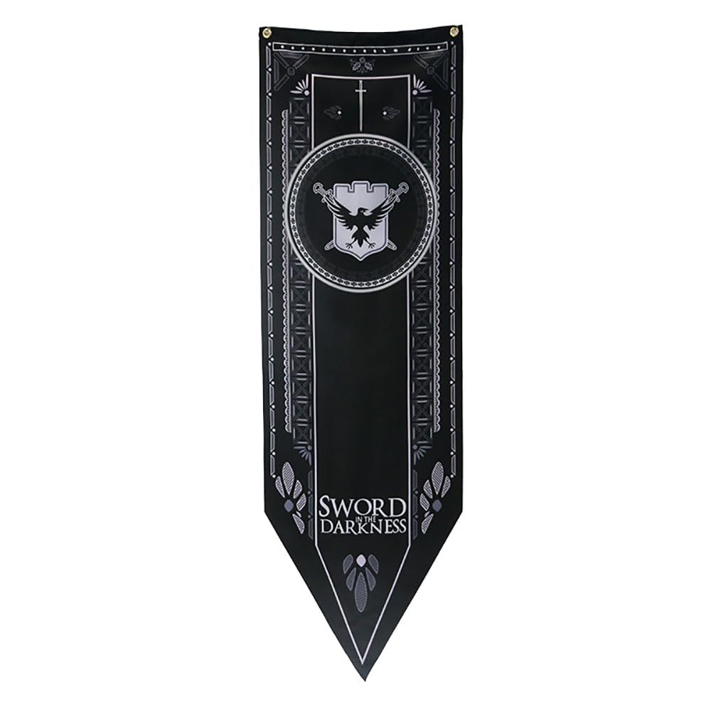 game thrones cosplay - game thrones Night's Watch house banner 150X45CM