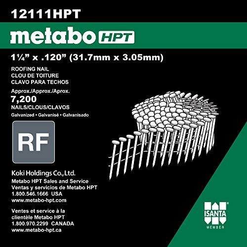 Metabo Hpt 12111HPT Roofing Nails | 1-1/4 Inch X 0.120 thumb #2