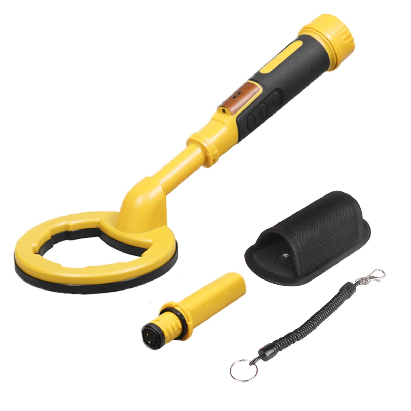 Metal Detector, Underwater Metal Detector Pulse Pinpointer Induction Diving Treasure Waterproof Metal Detector Hand Held Metal Finder(2 in 1 Yellow)