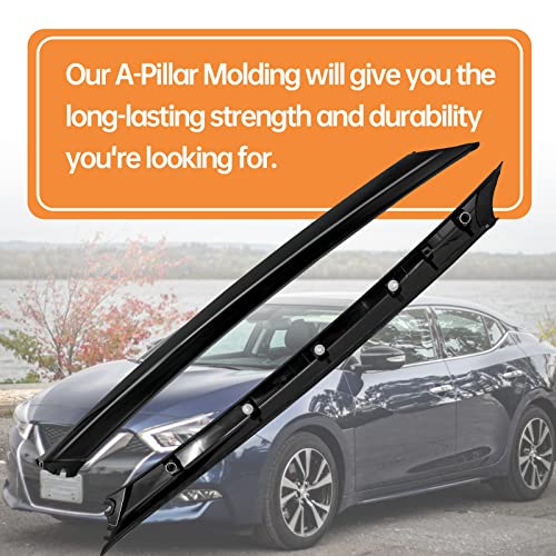 76837-9Dd0A Driver Side Left Front Pillar Molding Compatible With Nissan Maxima 2016 2017 2018 2019 2020 768379Dd0A #TOP5