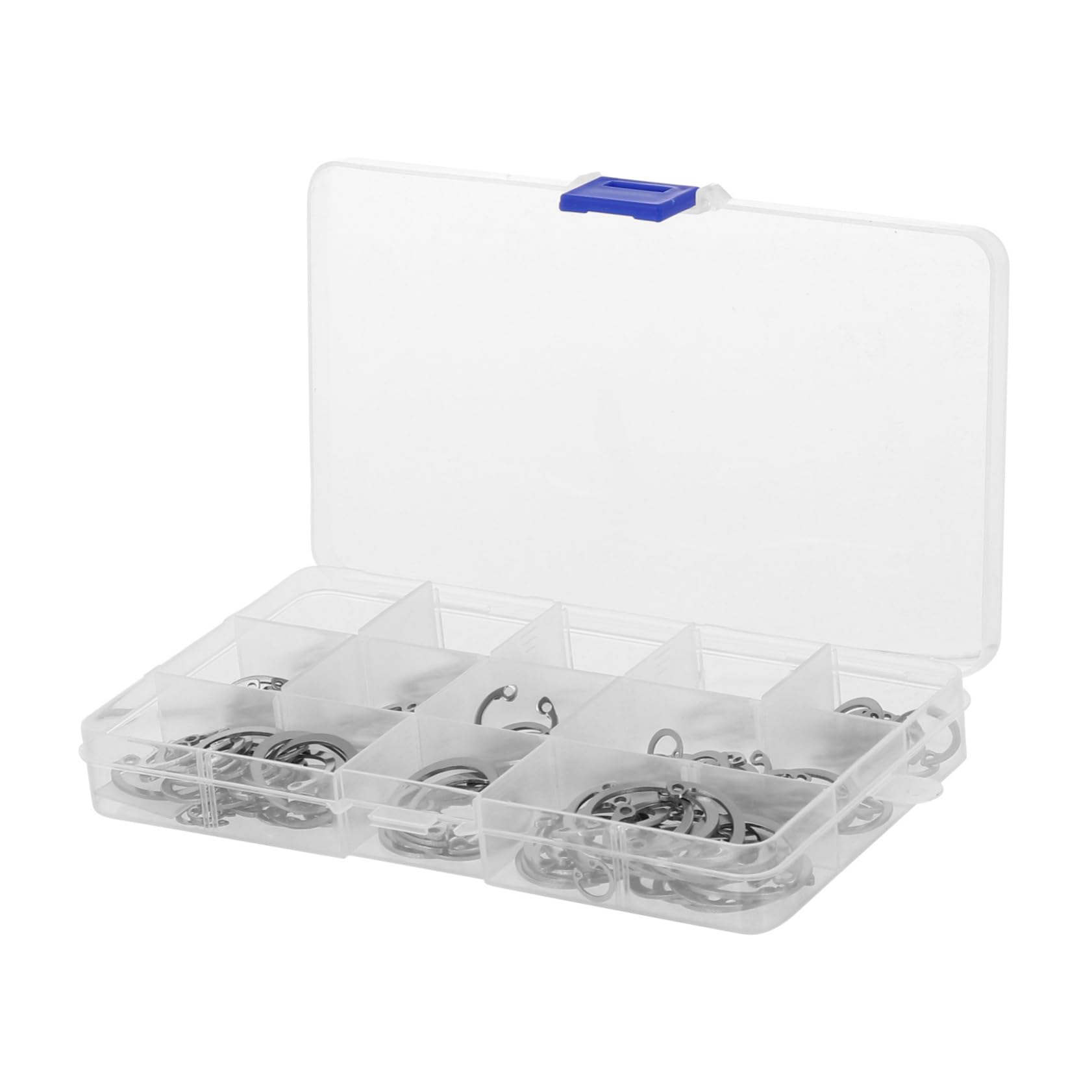 KICHOUSE 150pcs Stainless Steel Shaft Snap Rings Replacement for Broken Professional Shop Home Use