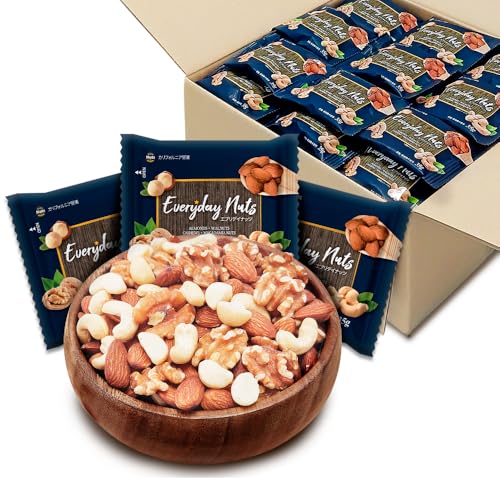 小分け4種ミックスナッツ 約3.5kg (35gx約100袋) 詰め合わせボックス アーモンド くるみ カシューナッツ マカダミアナッツ 大容量 産地直輸入 個包装 小袋 箱入り 無塩 添加物不使用 おやつ おつまみ