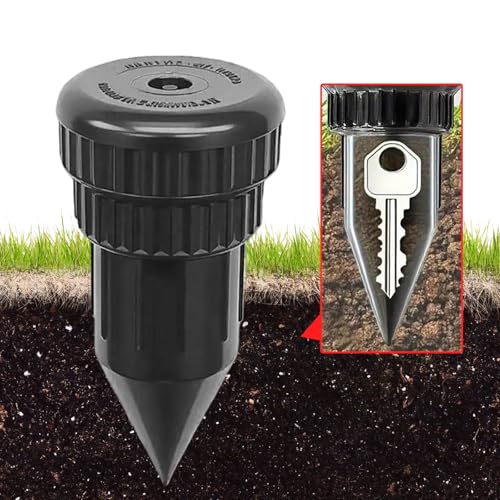 Image of Fake Sprinkler Key Hider with Storage Box, Hide A Key Cash Hider Sprinkler Head, Outdoor Key Holder for House Keys, Car Keys, Waterproof Camouflage Key Safe,Easy Push Into The Ground-5PCS