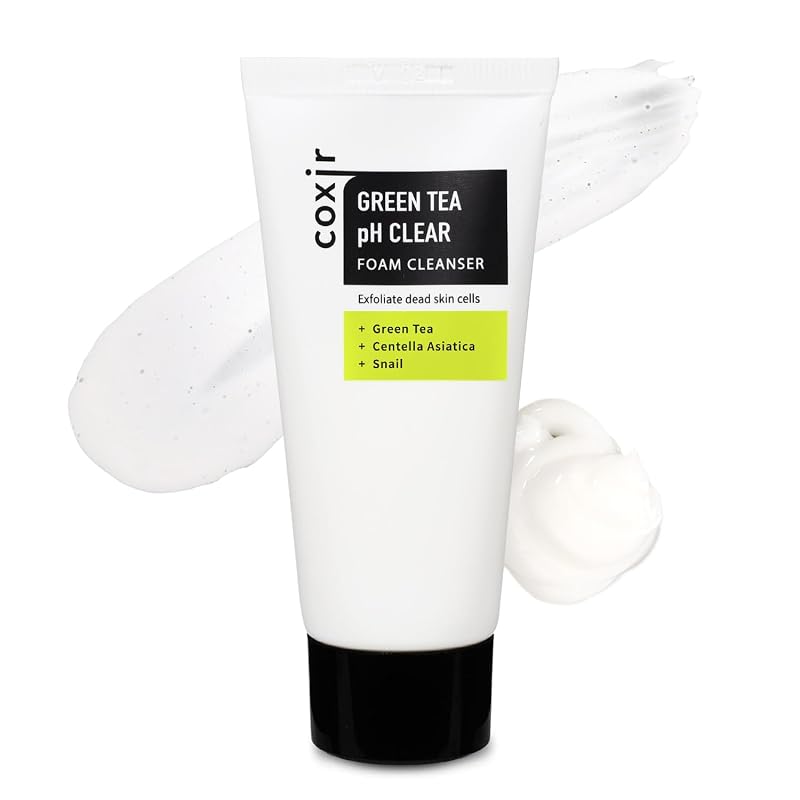 coxir Espuma de Limpeza Facial Green Tea pH Clear, 30 mL