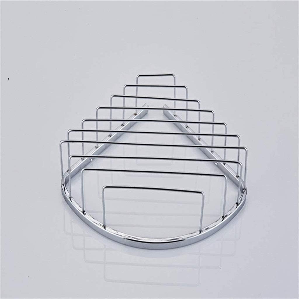 Stainless Steel Shower Basket Drill Bit Body Wash Well Made Easy to Install Wall Corner Screws Installation Holes Installed Shelf