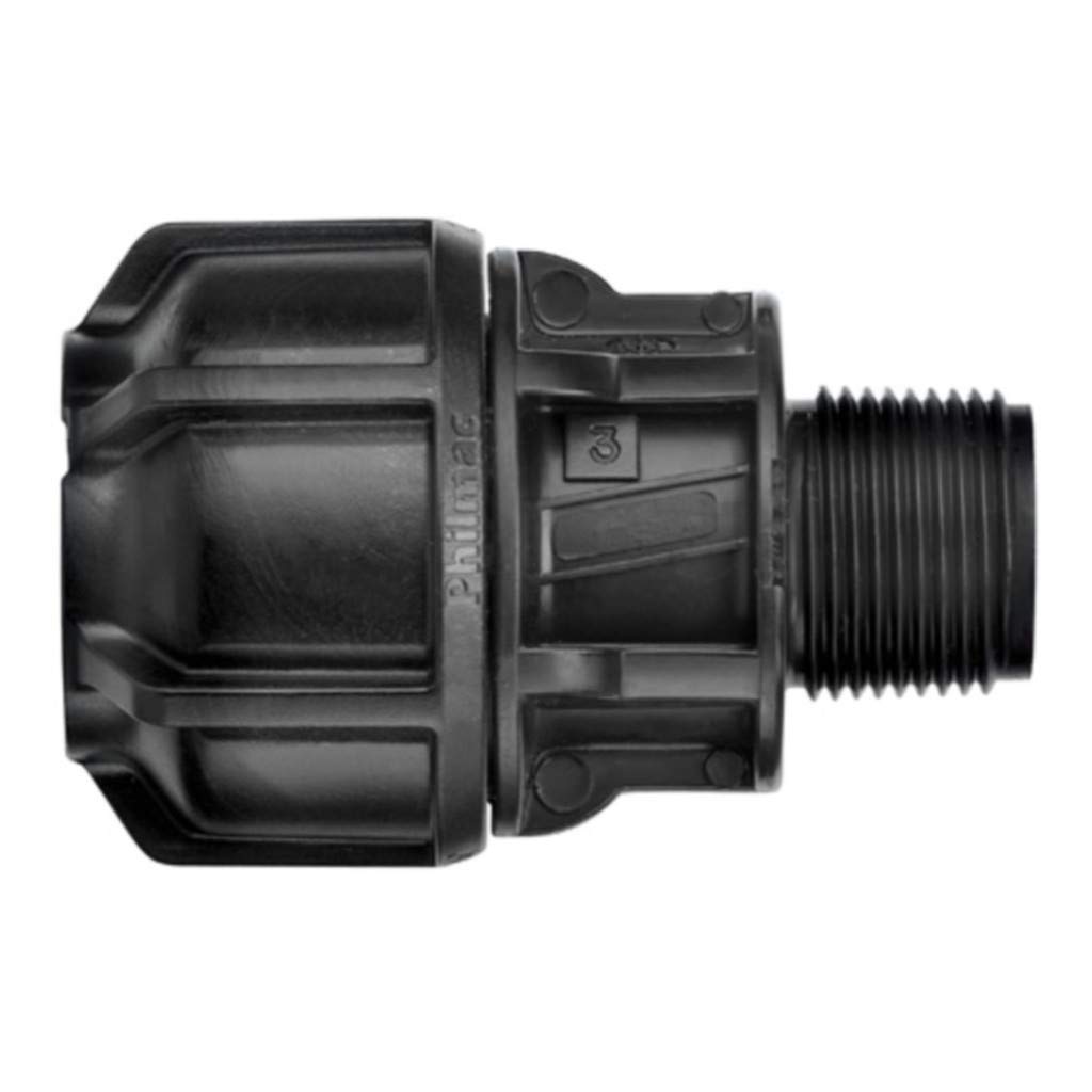 Philmac metric / Imperial 63mm (2"") x 2"" BSP male adaptor connector 98927600.