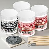 Epoxy Clay, Magic Epoxy Sculpt Clay, 2 Part Modeling Compound (A & B) of Magic Sculpt Epoxys Clays for Sculpting, Modeling, Building and Repairing, Natural, 2 Pound