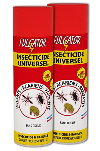 Fulgator - Insecticide Barrage - Insecticide Universel - Tous Insectes / sans Odeur - 500 ml - Lot de 2