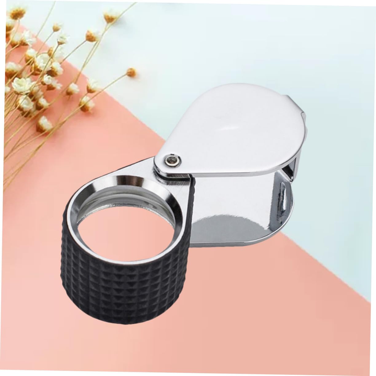 Lurrose Schmucklupe Mit Led-beleuchtung Metalllupe Für Vergrößerung Zum Prüfen Von Diamantschmuck Münzen Briefmarken Und Edelsteinen Tragbar Mit Klappbarem Design