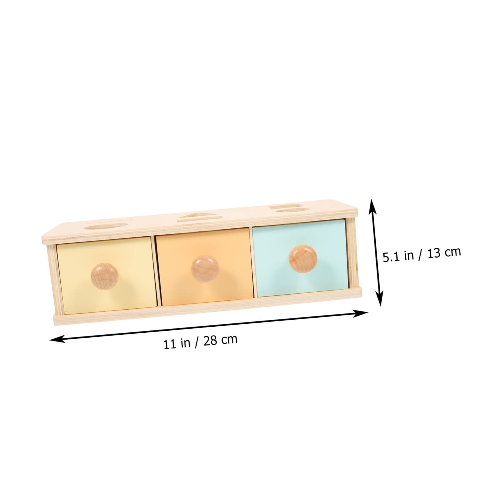 Mikikit Juguete de Caja de Madera Montessori para Aprendizaje Infantil