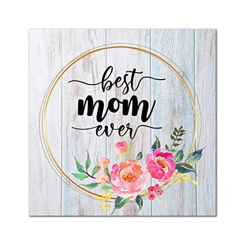 Plaque murale vintage Best Mom Ever pour dire merci à maman