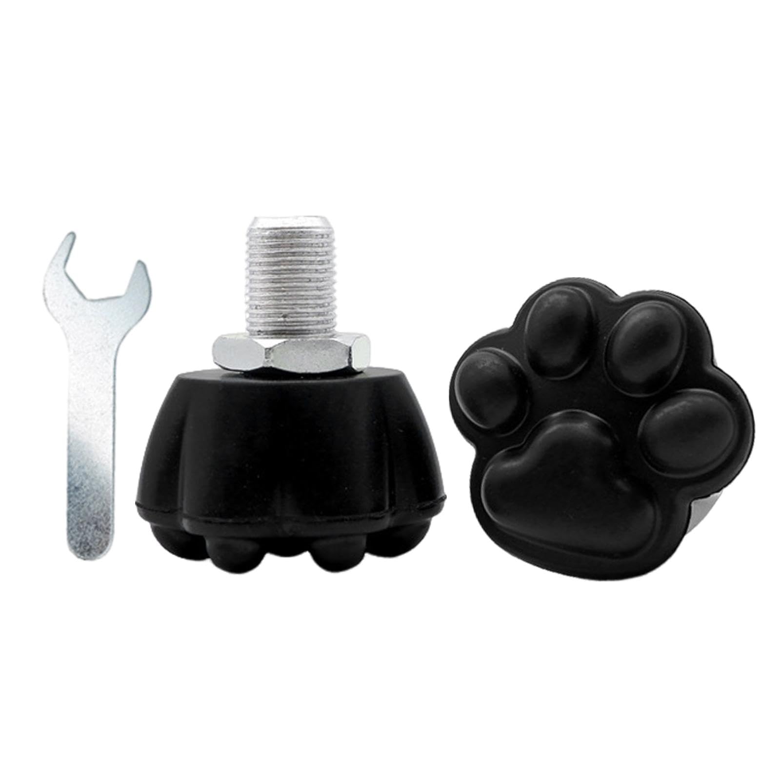 Toe Stops for Quad Skates | 2X Rubber Quad Skates Jam Plugs with Spanner - Adjustable Brake Block Stoppers, Roller Skate Accessories for Double-Row Roller Skating