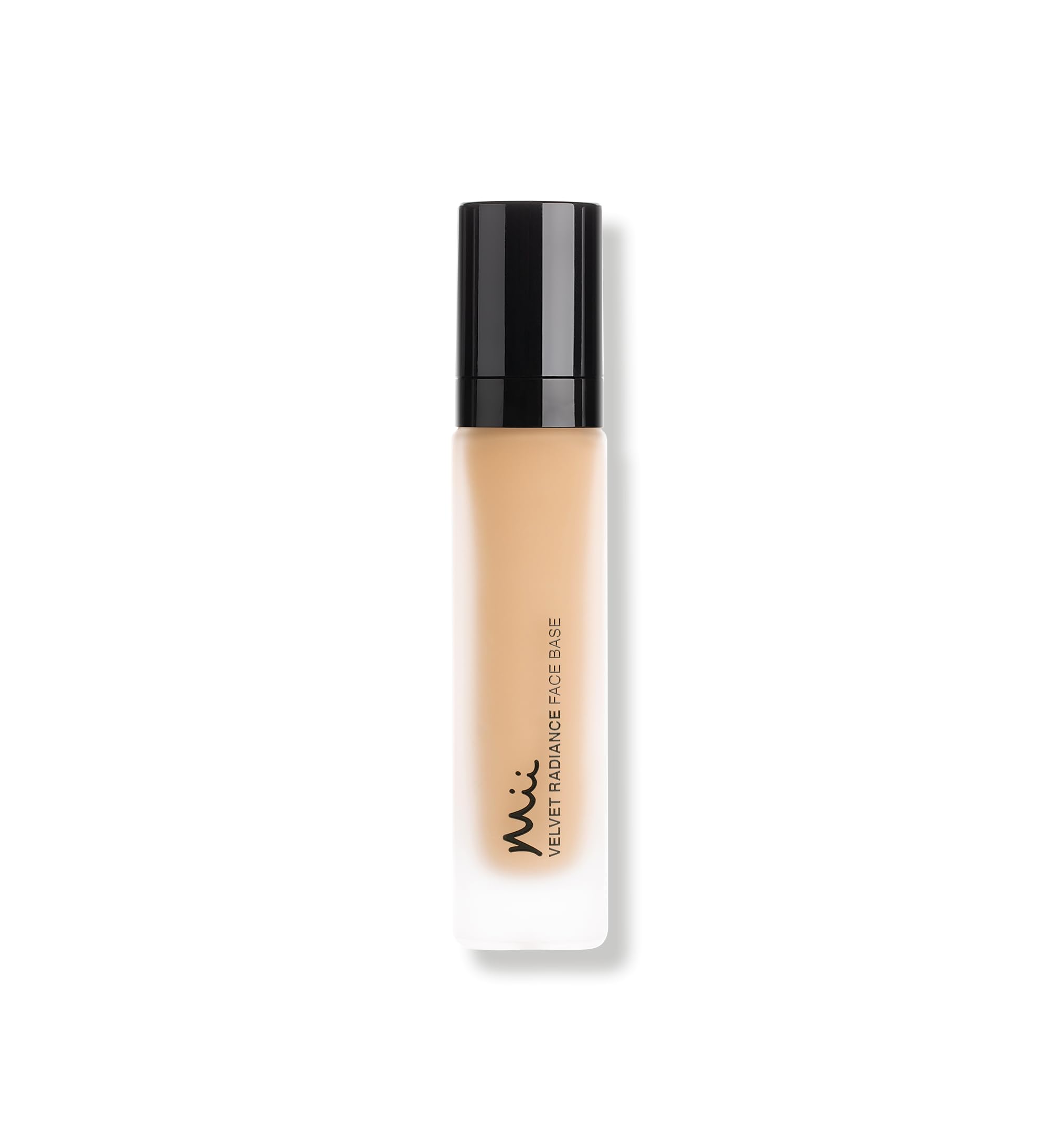 Mii Cosmetics Velvet Radiance Face Base, fondotinta liquido, finitura satinata, senza peso, copertura medio-alta, lunga durata, Truly 05