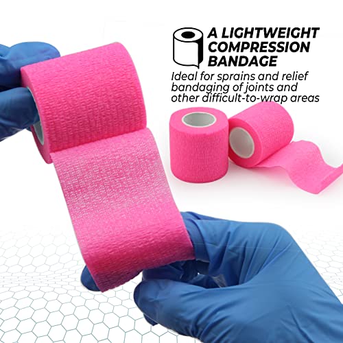Tattoo Machine Pen Covers Pink with Self Adhesive Tape,Denergy 200pcs(2 × 7 inch) Microneedling Pen Cover with 3Rolls Tattoo Grip Tape Wrap Cover for Wireless Tattoo Pen Machine (Pink Sleeves+3Rolls) - Thumbnail 6