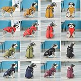 Savlot Hundejacke Winterweste Jacken Hundemantel Hundepullover Haustier Skifahren Kostüm Ärmellose Baumwolle Gepolsterte Weste Mit Brustgurt Gurt - Gelb, M
