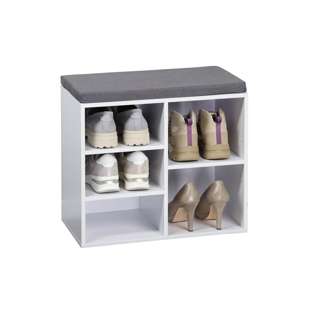 Kesper Scarpiera Con Cuscino Rosa E Nero – 51x48x29 Cm – Fino A 5 Paia