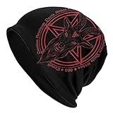 Baphomet Pagan Demon Goat Satanic Symbol Star Casual Scarf Bandana Loose Hat Stretch Headwear Beanie Hat
