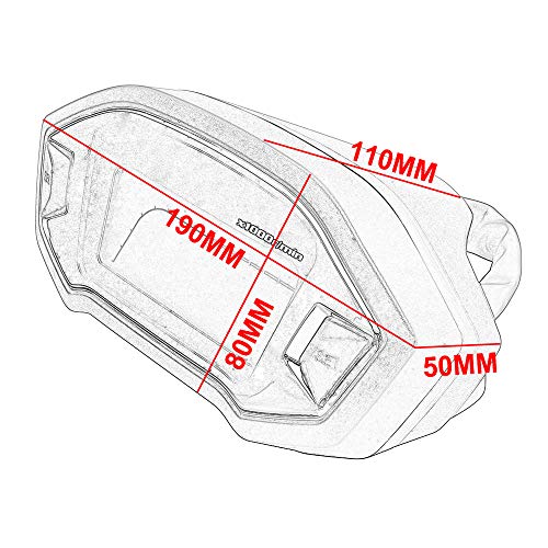 Changcheng E18170028 Motorcycle Speedometer Led Tachometer Universal Lcd Digital Odometer Gauge Adjustable 7 Colors 2,4 Cylinders thumb #4