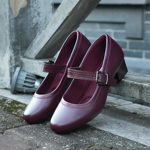 Image of Ortho+rest Women Orthopedic Bunion Mary Jane Dress Shoes | Bunion-bliss Dressy Pumps, Low Chunky Heel, Round Toe, Comfortable for Work & Office Professionals