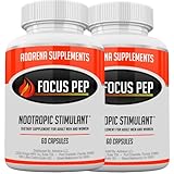 Focus Pep 2 Pack- Over The Counter Stimulants to Speed Up Naturally: Study Alternative and Best...