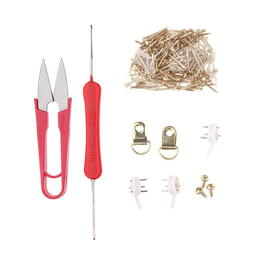 KTUXZCI Kit fai da te per lavoretti creativi con fili d'epoca, per creare familiari e decorazioni per la casa, per lavori di fili geometrici, materiali per