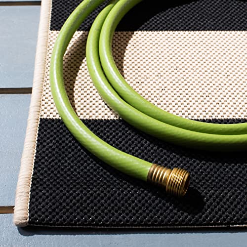 Tapete SAFAVIEH Courtyard 2'7" x 5' Beige/Negro miniatura 4