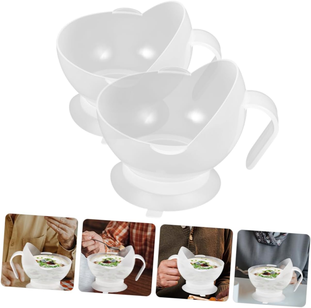 Senior Elderly Bowl Suction Cup Anti-Spill Nonslip Disabling Daily Living Medical Supplies for Seniors