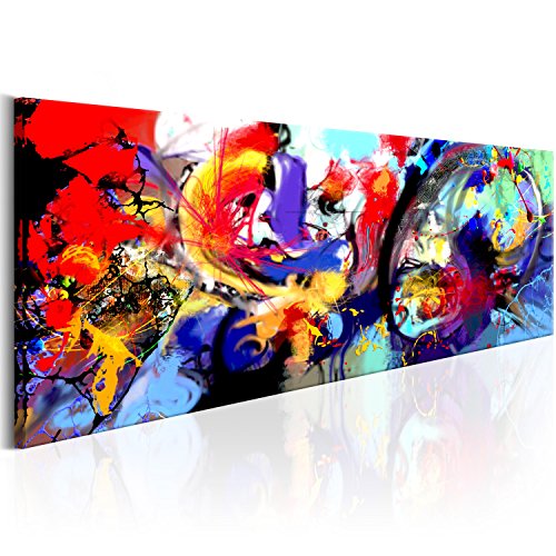 Peinture acrylique abstrait pour grand mur vide - Tableau texturé 135x45 cm