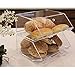Ikee Design Acrylic Stackable Bakery Case Kitchen Pastry Container Display, Organizer Storage Holder Stand for Bagels, Bread and Muffins with A Hinged, Slanted Door, 11.75