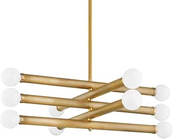 Corbett Lighting 373-50-VB Pienza - 10 Light Chandelier in Modern Style-16 Inches Tall and 50 Inches Wide