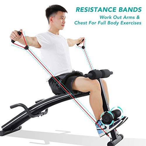 Sit Up Bench Workout Ab Exercise For Home Gym, MaxKare Multifunctional Bench Press Recline Adjustable