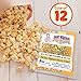 Movie Theater Style 12-Count Popcorn Packs - Pre-Measured 8-Ounce All-in-One Kernel, Salt, Oil Packets for Popping Machines by Great Northern Popcorn