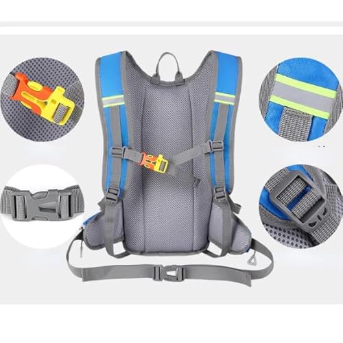 Mochila de Hidratação 2L Premium, Impermeável, com Bolsos Múltiplos e Apito de Emergência para Trilh