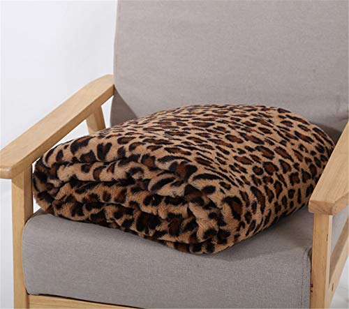 Couverture polaire microfibre de flanelle douce et jeté chic marron - 5