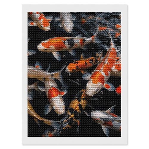 Peinture diamant carpe japonaise retrouvez la sérénité à travers l'art