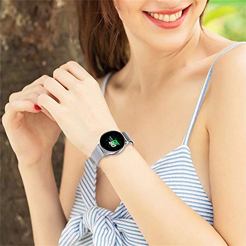 Johipi Compatible With Samsung Galaxy Watch 4 40Mm 44Mm/Watch 4 Classic 46Mm 42Mm/Watch 5 40Mm 44Mm Pro 45Mm/Active 2/Watch 42Mm/Watch 3 41Mm/Active 40Mm Bands, 20Mm Stainless Steel Mesh Loop Strap #TOP4