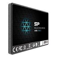Silicon Power 1 TB SSD NAND 3D-A55 SLC Cache Performance Boost SATA III interne Solid State Drive – Schwarz – Ansicht 2