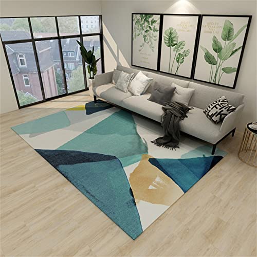 Tapis rectangulaire bleu pour réchauffer un sol froid - 2