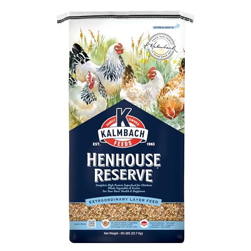 Kalmbach Feeds Henhouse Reserve 17% Whole Grain Complete Layer Feed for Hens, 50 lb