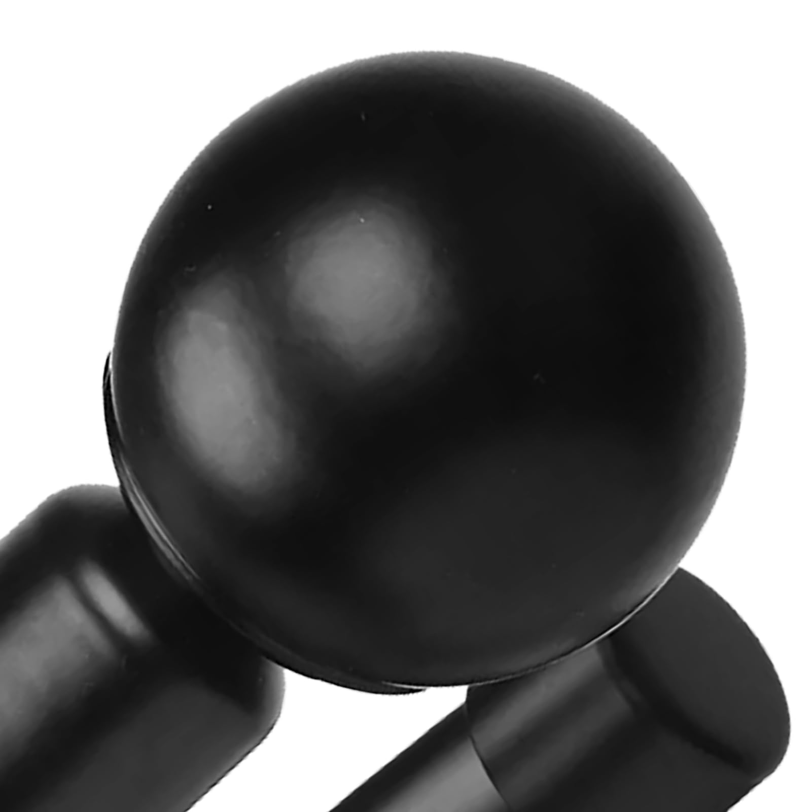 Tringle à Rideau Double Moderne et Robuste avec extrémité Sphérique en Métal, Double Tringle à Rideau Extensible pour Cuisine, Chambre à Coucher, Fenêtre, Bureau, Noir
