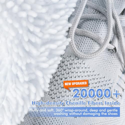 Shoe Washing Machine Bag 2Pcs, Fluffy Fibers Keep 360° Wrap-around Cleaning - Image 3